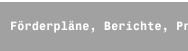 Förderpläne, Berichte, Präsentationen